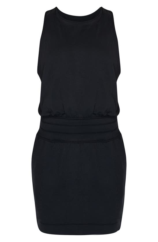 Shop Sweaty Betty Gaia Yoga Dress In Black