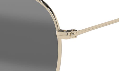 Maui Jim Hauoli Xl 62mm Polarized Oversize Aviator Sunglasses In Gold/neutral Grey