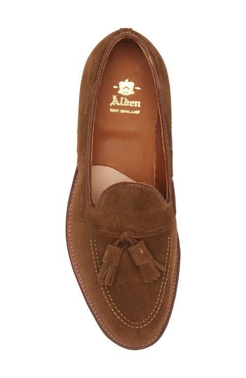 Shop Alden Shoe Company Alden Aberdeen Tassel Loafer In Snuff Suede