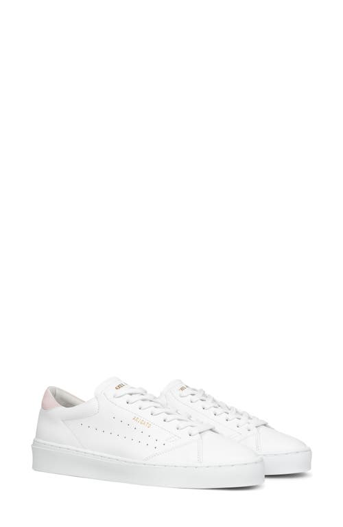Axel Arigato Court Sneaker In White/pink