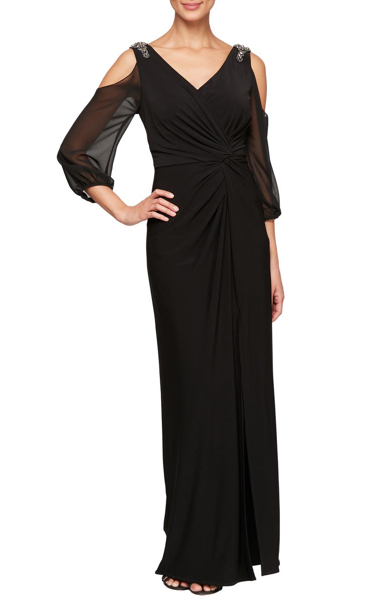 Alex evenings cold shoulder Clearance