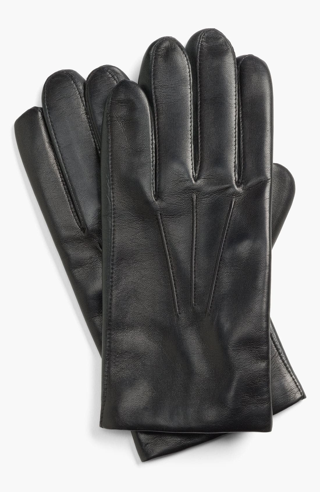 John W. Nordstrom® Cashmere Lined Leather Gloves Nordstrom