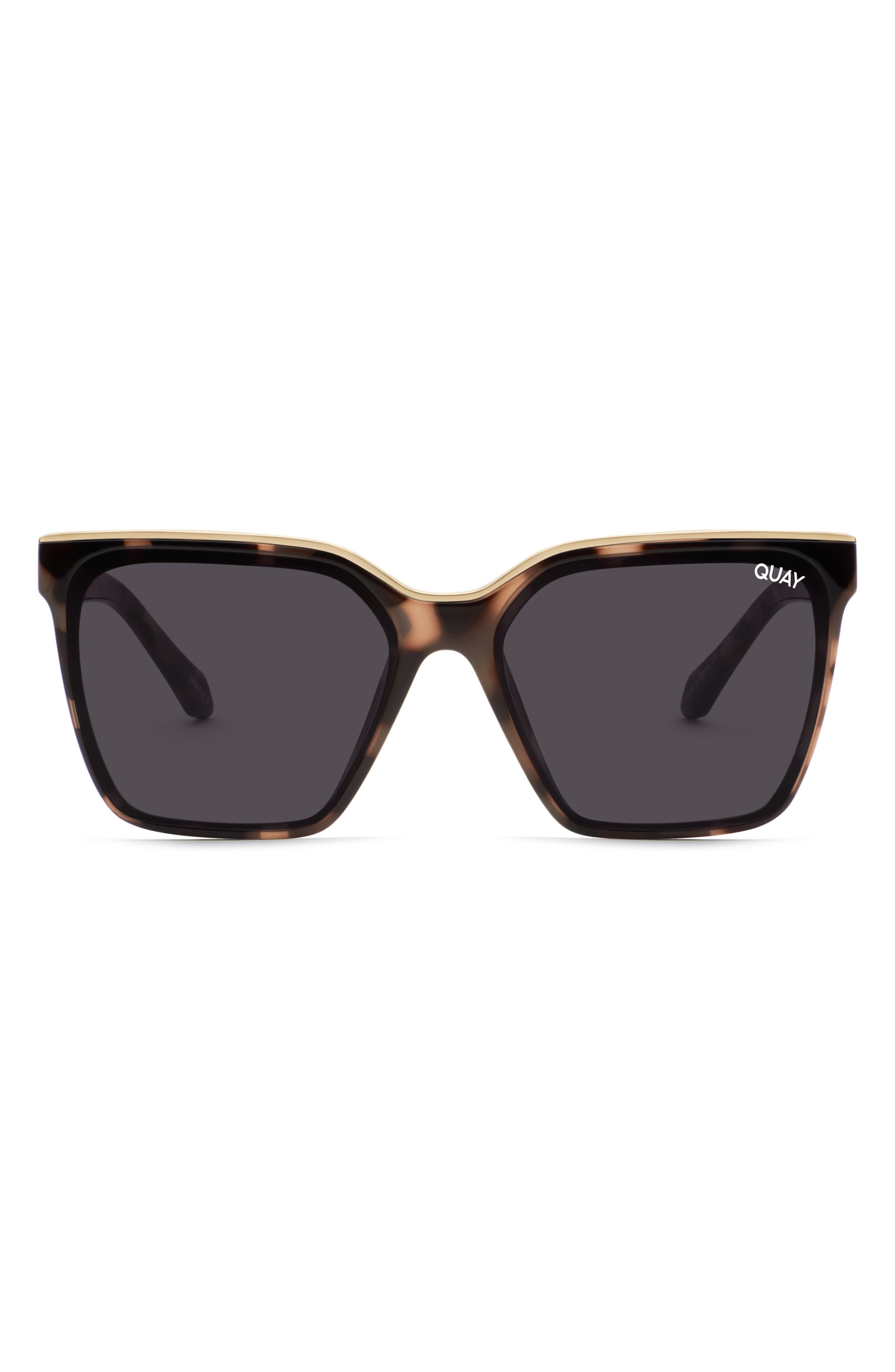 quay sunglasses brown