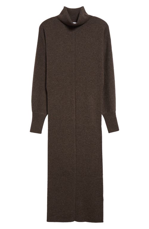 Shop Reiss Winslet Long Sleeve Sweater Dress In Chocolate