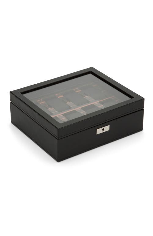 Roadster 8-Piece Watch Box in Black