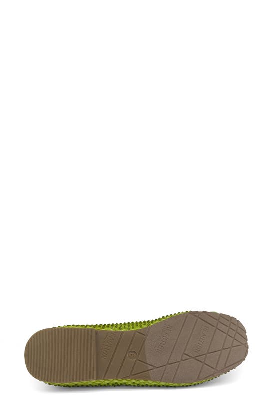 Reaction Kenneth Cole Elstree Mesh Ballet Flat In Lime