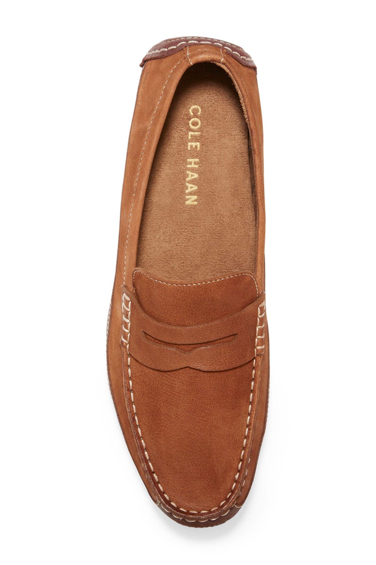 Men's Wyatt Leather Penny Driving Loafers In British Tan