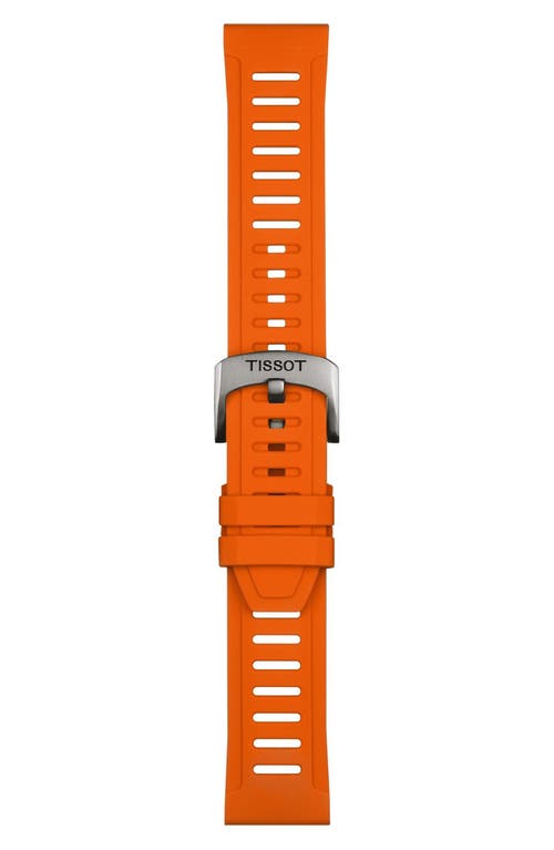 Tissot T-touch Connect Sport Solar Smart Silicone Strap Watch, 42mm In Orange