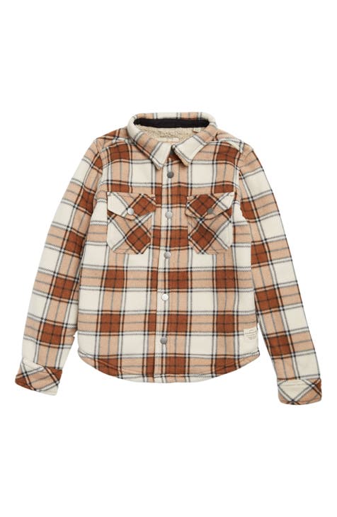 Poplin Shirt with All Over Print (Little Kids/Big Kids)