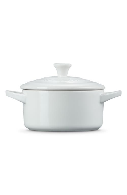 Le Creuset Mini Round Cocotte In White