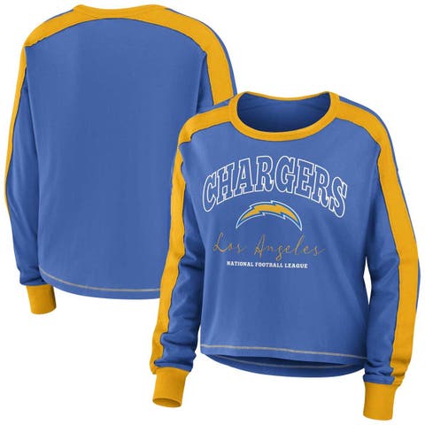 Women's WEAR by Erin Andrews Blue St. Louis Blues Team Scoop Neck Long  Sleeve T-Shirt