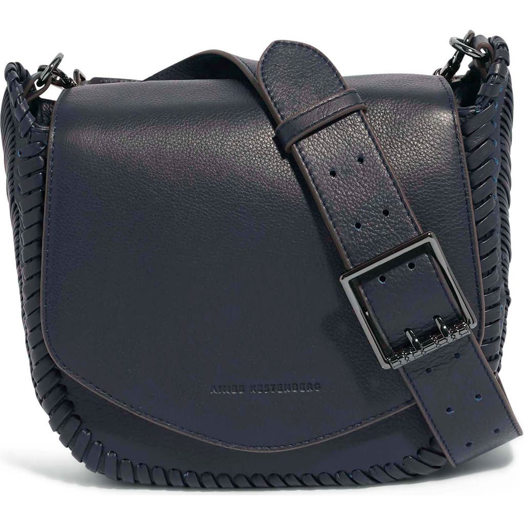 Aimee Kestenberg All For Love Leather Crossbody Bag In Navy
