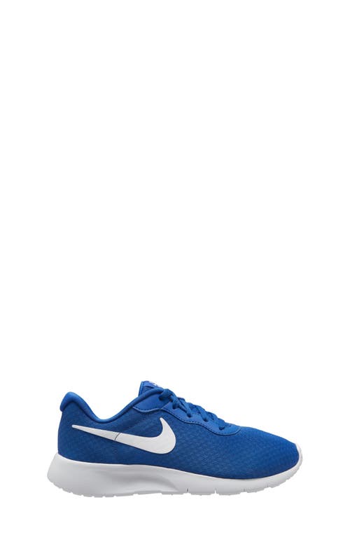 Shop Nike Kids' Tanjun Ez Sneaker In Game Royal/white/white