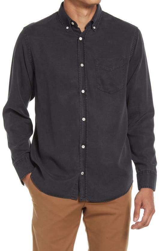 Shop Nn07 Levon 5767 Slim Fit Button-down Shirt In Black