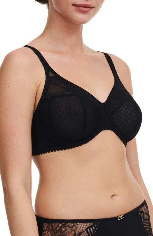Shop Chantelle Lingerie Origins Underwire Unlined Full Coverage Bra In Black