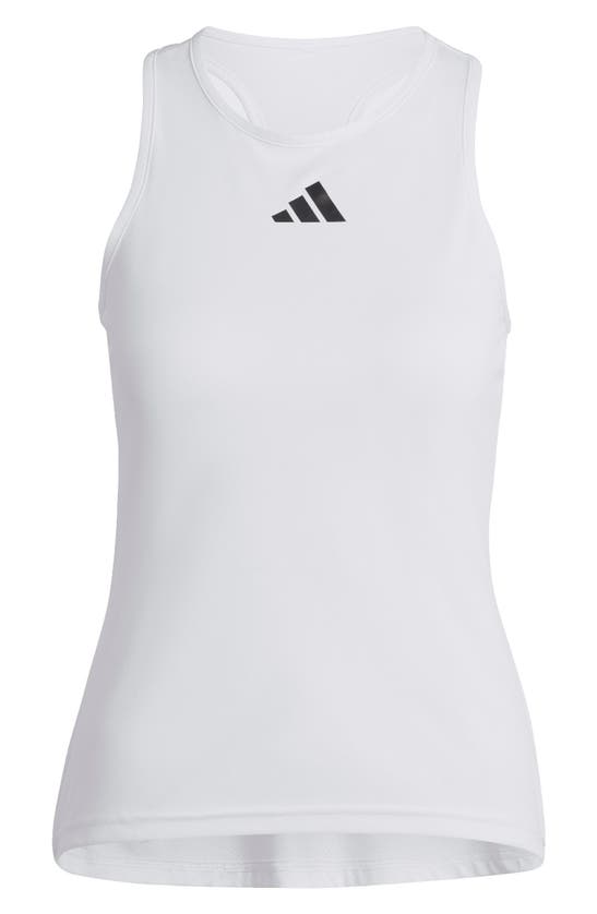 Shop Adidas Originals Adidas Club Tennis Recycled Polyester Tank Top In White