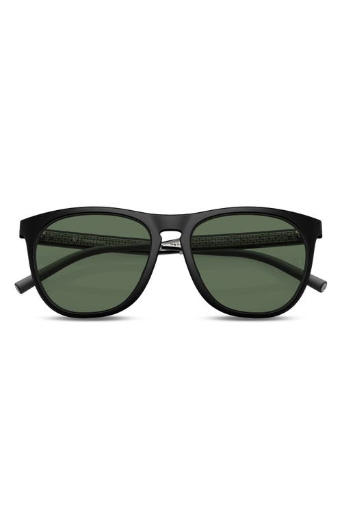 Oliver Peoples x Roger Federer R-1 55mm Polarized Irregular Sunglasses in Matte Black at Nordstrom