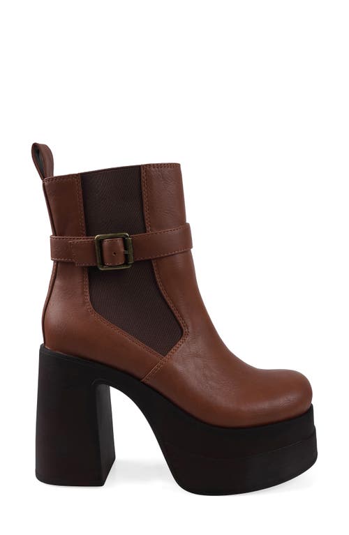 Candies Candie's Aster Platform Bootie In Cognac