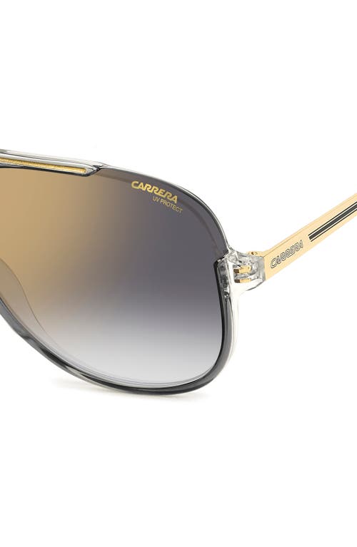 CARRERA EYEWEAR CARRERA EYEWEAR 64MM OVERSIZE AVIATOR SUNGLASSES 