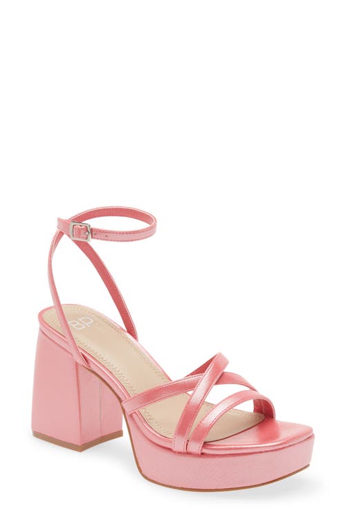 BP. Jaymes Platform Sandal in Pink Punch
