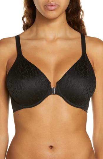 Chantelle Norah Comfort Front Closure Bra in Black (11) - Busted
