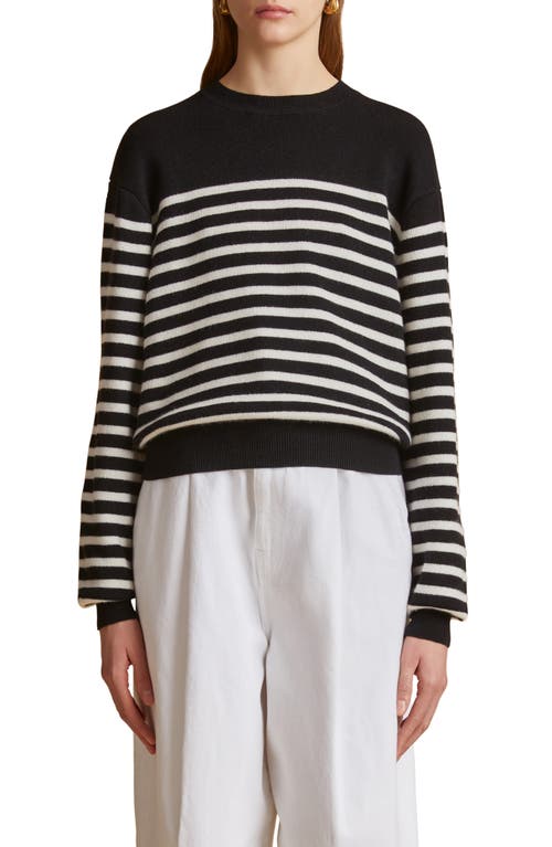 Khaite Viola Stripe Cashmere Sweater at Nordstrom,