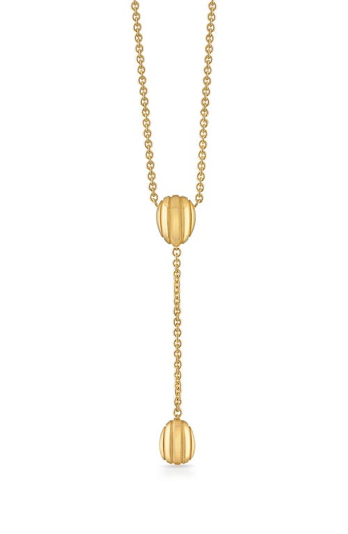 Eos Lariat Y-Necklace in Gold