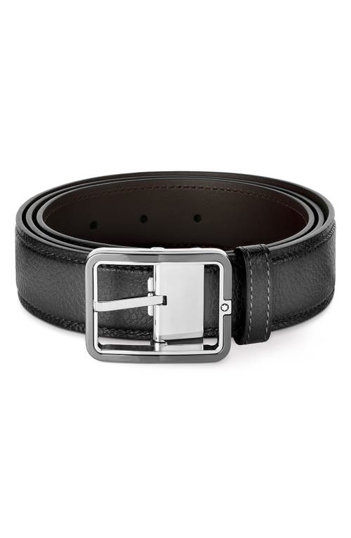 Montblanc Leather Belt in Grey at Nordstrom