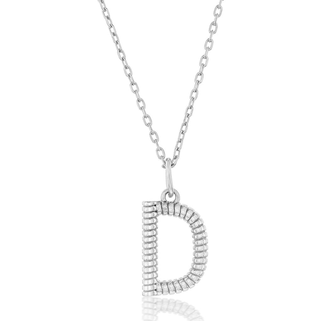 SIMONA SIMONA CROISSANT INITIAL PENDANT NECKLACE