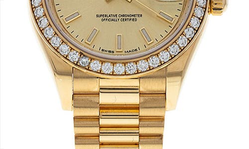 Shop Watchfinder & Co. Rolex  Datejust Lady 28 Bracelet Watch, 28mm In Champagne