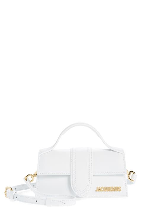 Plaited Top Handle Chain Box Bag White Stylish Fashion Women