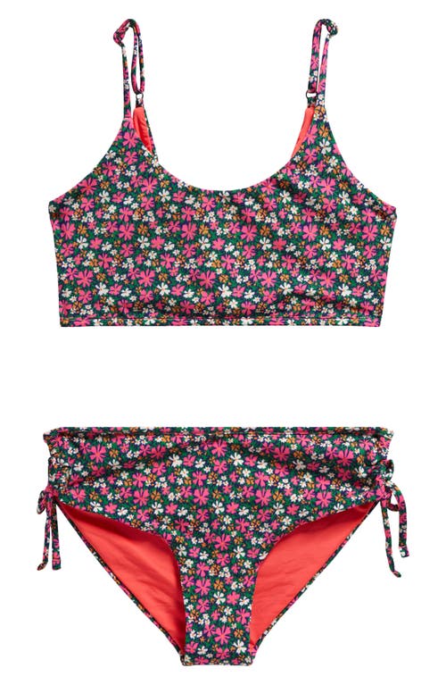 Maaji Kids' Blossom Sunflower Two-Piece Swimsuit Pink at Nordstrom,
