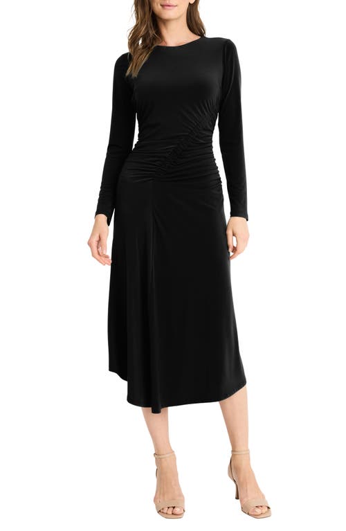 MAGGY LONDON MAGGY LONDON ASYMMETRIC LONG SLEEVE DRESS 