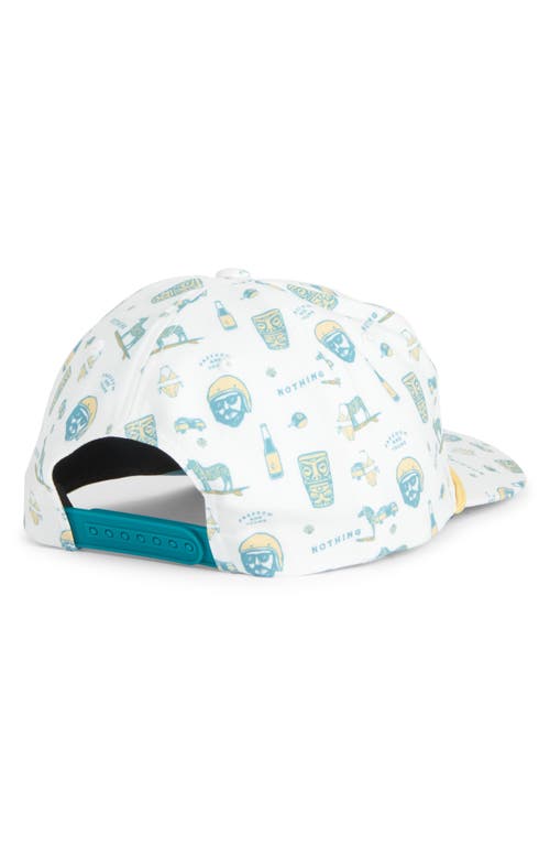 Swannies Zinny Rope Snapback Baseball Cap In White