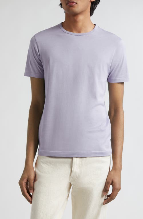Sunspel Cotton Crewneck T-Shirt Lavender at Nordstrom,