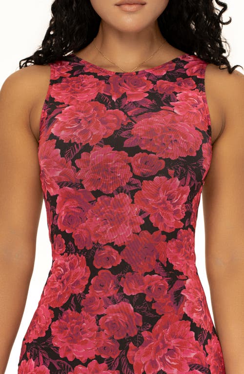 JLUXLABEL JLUXLABEL FRONT & CENTER FLORAL KNIT MAXI DRESS