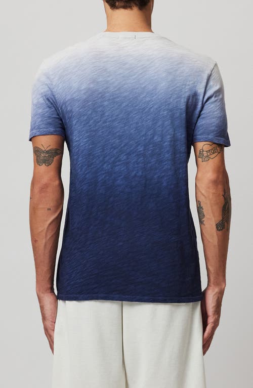 Shop Atm Anthony Thomas Melillo Ombré Cotton Slub T-shirt In Salt Grey/ink Combo