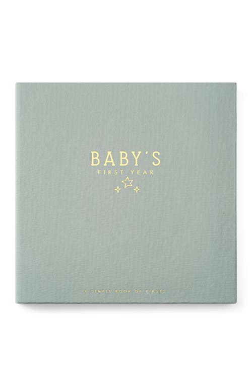 Lucy Darling 'Baby's First Year' Celestial Skies Memory Book in Heather Sage at Nordstrom