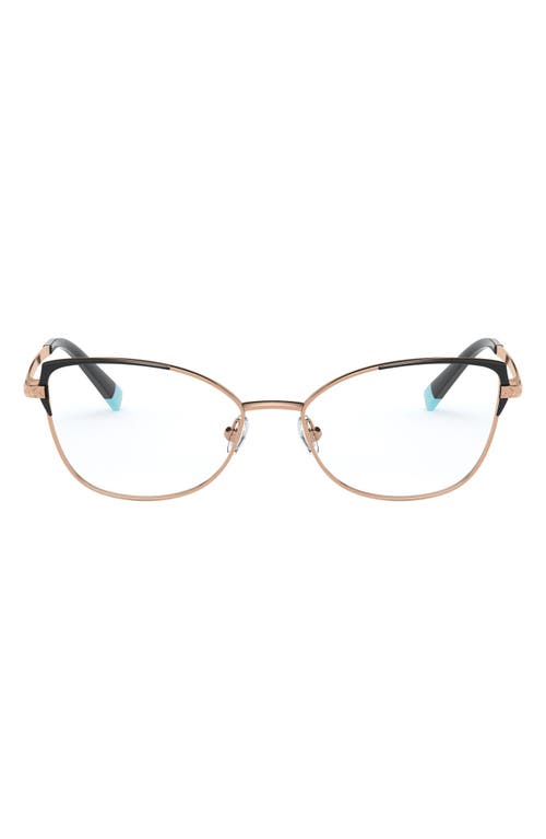 EAN 8056597159098 product image for Tiffany & Co. 53mm Butterfly Optical Glasses in Rubedo/Black at Nordstrom | upcitemdb.com