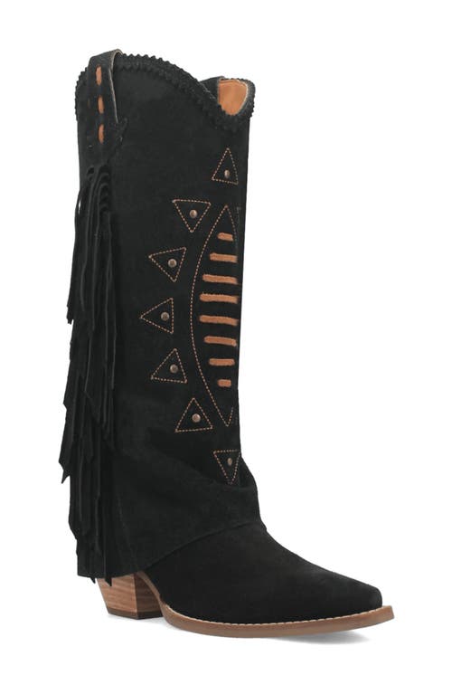 Dingo Spirit Trail Knee High Western Boot In Black