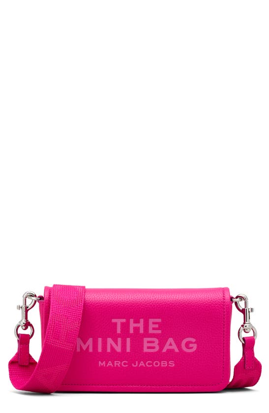 Marc Jacobs The Mini Leather Crossbody Bag In Hot Pink