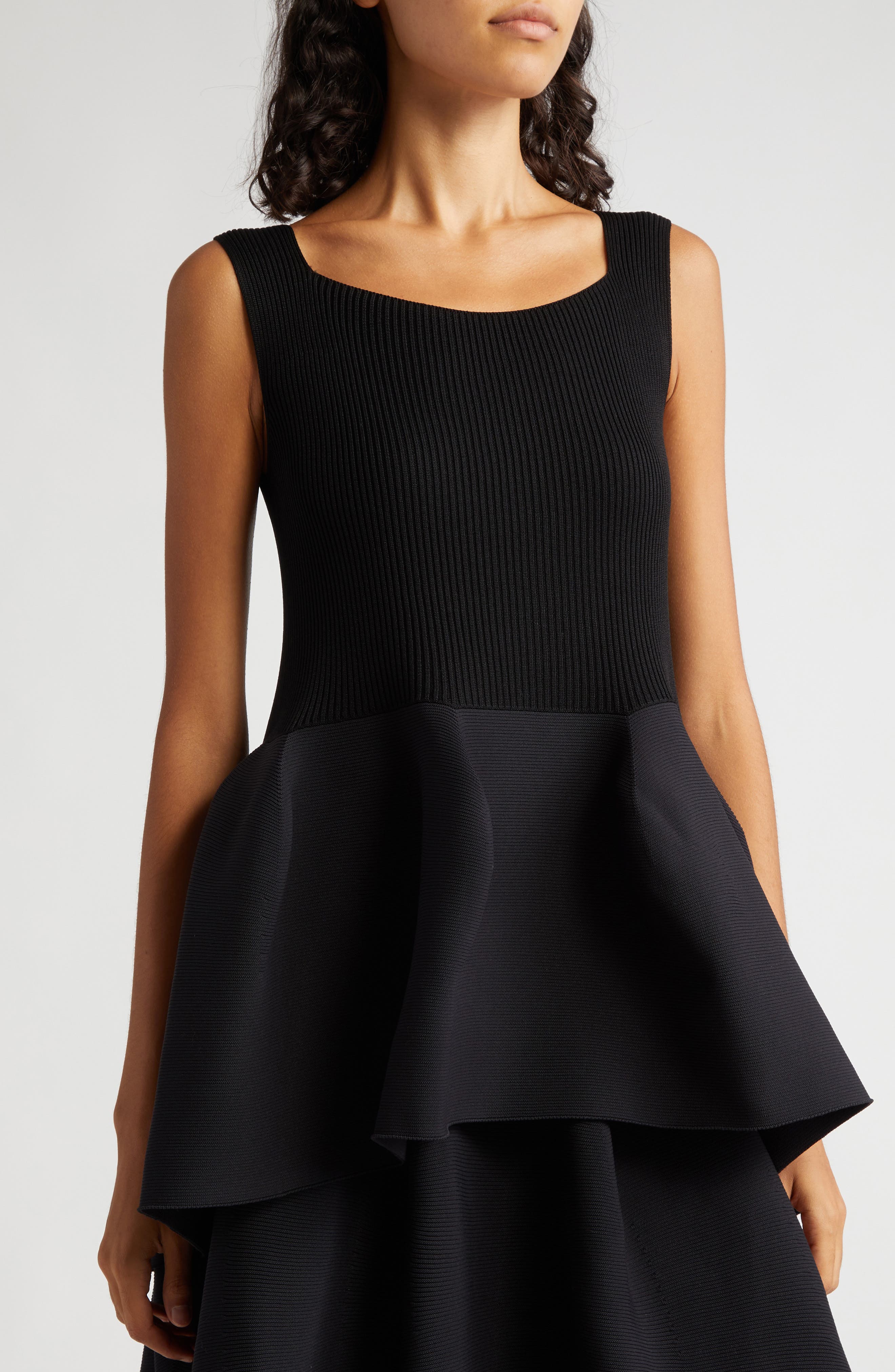 CFCL Pottery Sleeveless Peplum Top in Black | Smart Closet