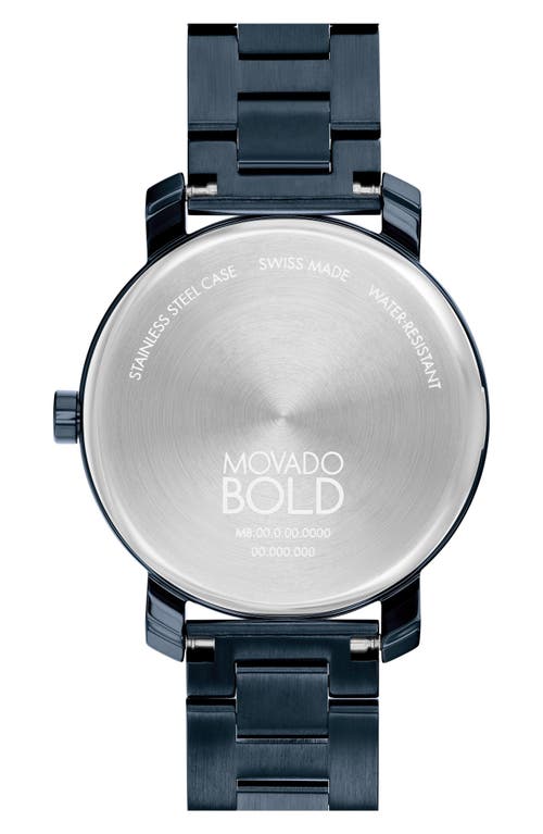 Shop Movado Bold Access Bracelet Watch, 34mm In Blue