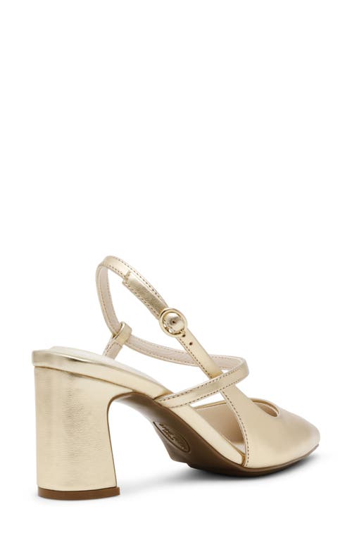 Shop Anne Klein Bliss Pointed Toe Pump In Light Gold