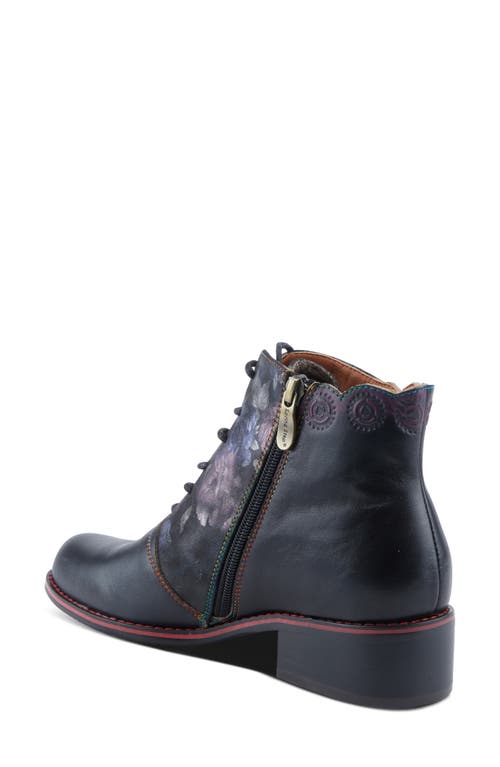L'artiste By Spring Step Xenia Cap Toe Bootie In Black Multi