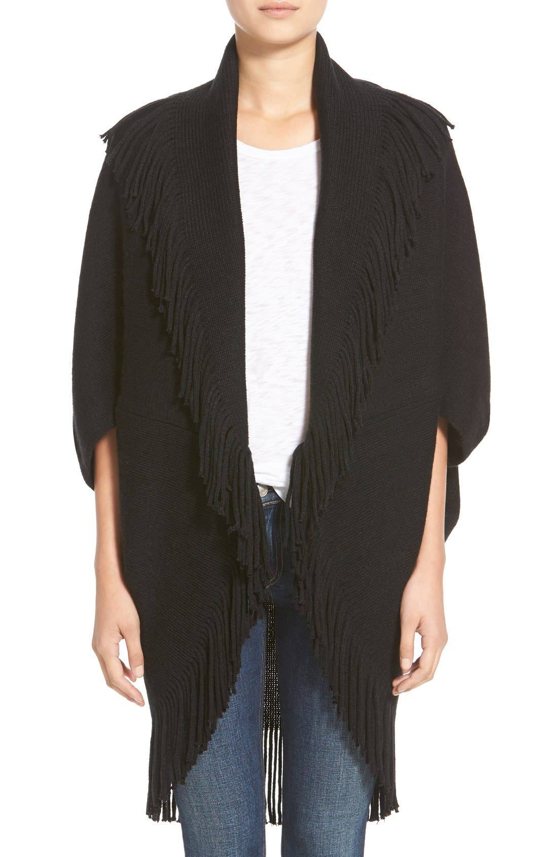 Hinge Fringe Wearable Blanket Cape Nordstrom