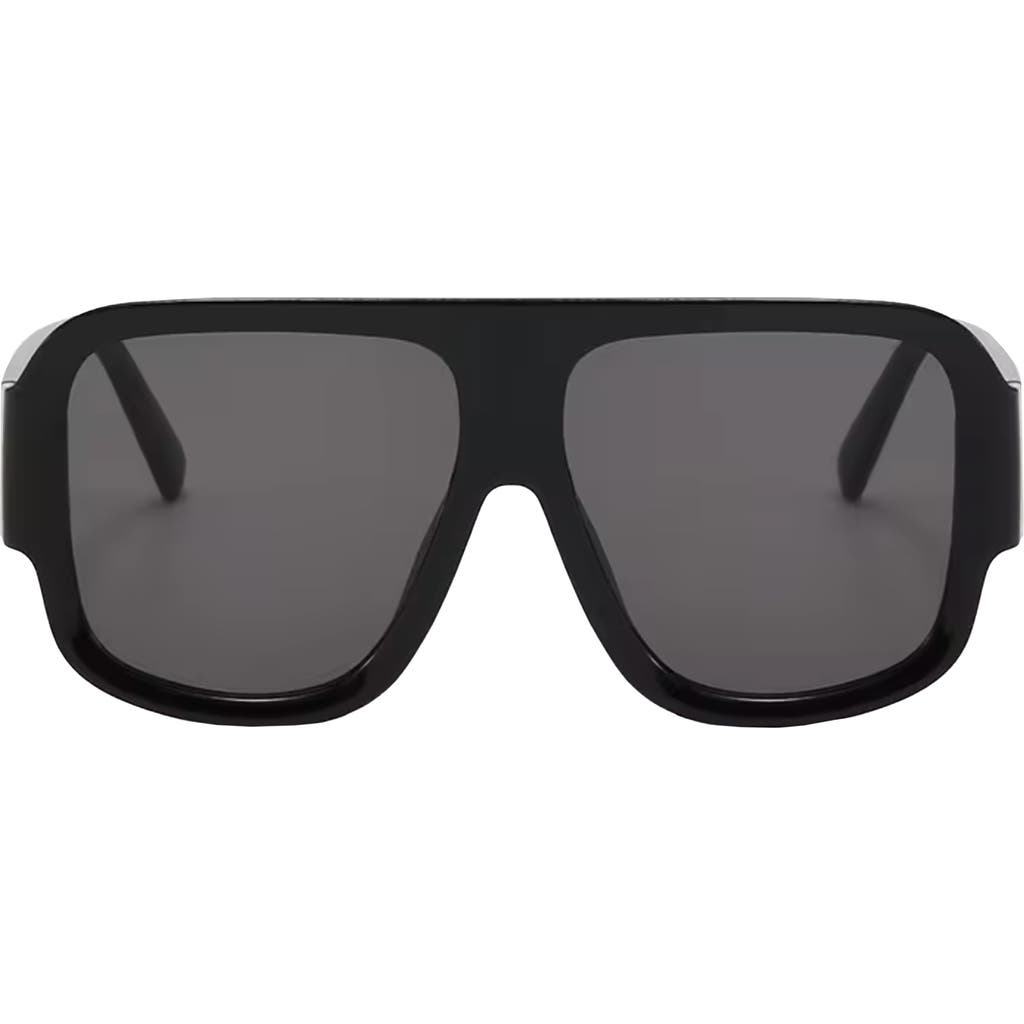 Fifth & Ninth Rosie 57mm Polarized Aviator Sunglasses In Black