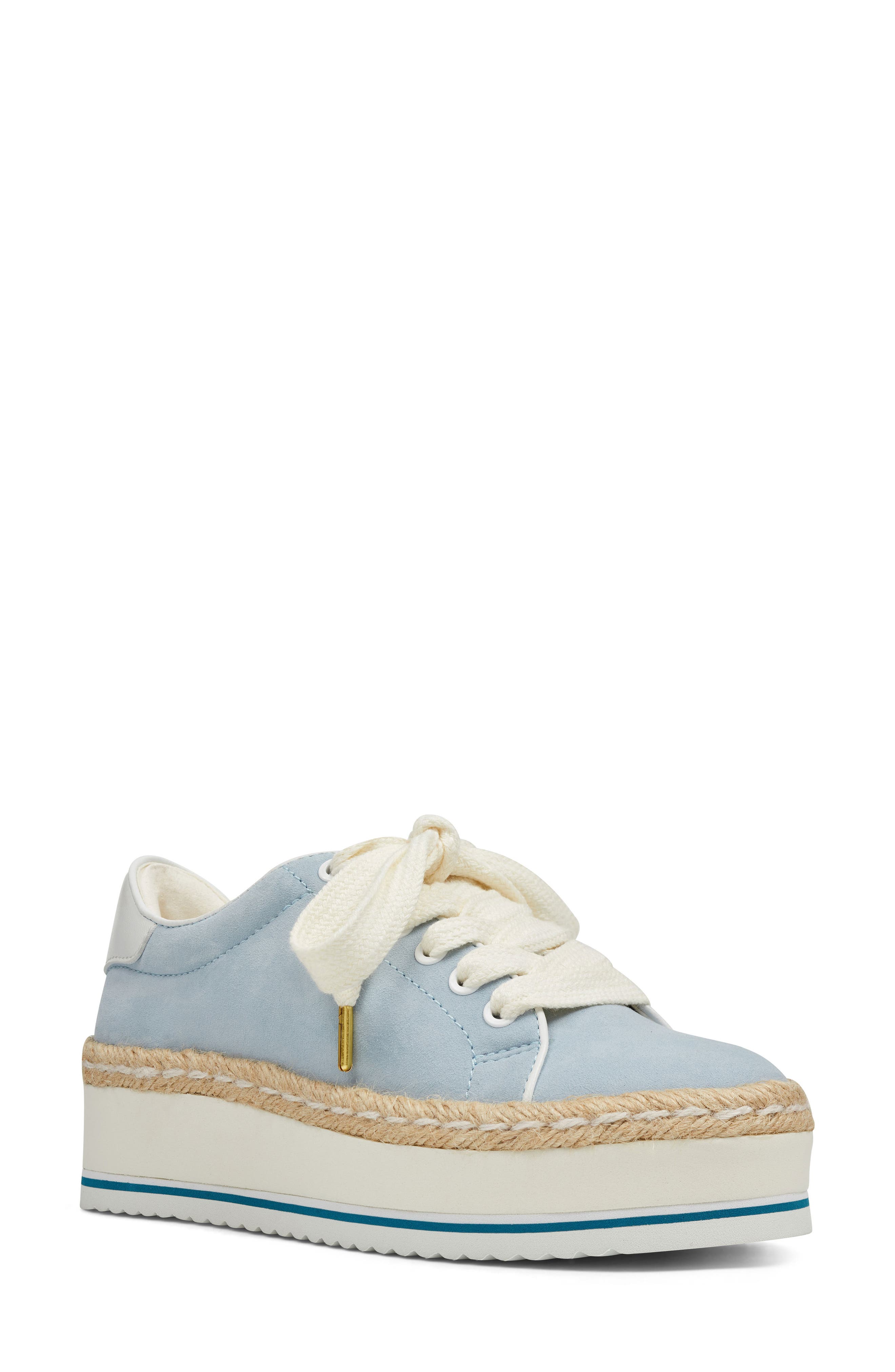 Nine West Evie Espadrille Platform Sneaker, Blue
