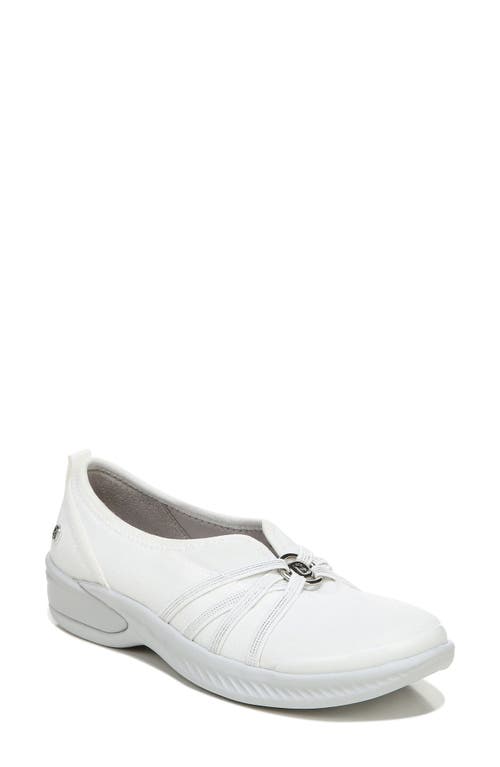 BZees Niche Slip-On Shoe in Bright White Ribbed Sparkle at Nordstrom, Size 9.5