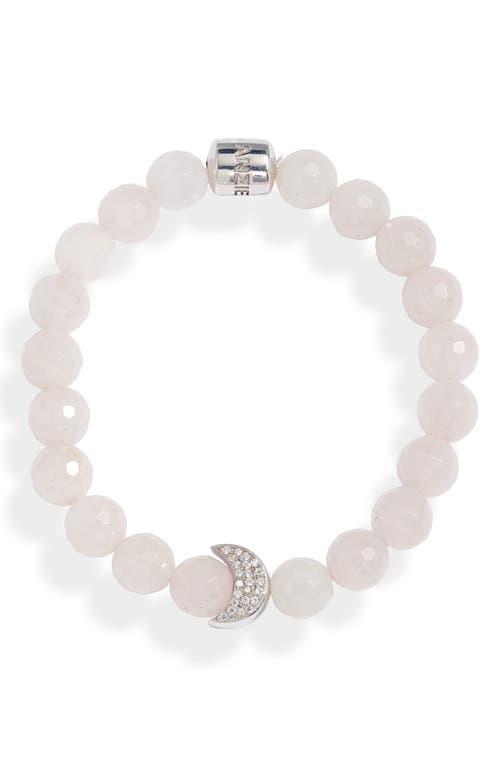 Anzie Boheme Rose Quartz Bracelet In Pink